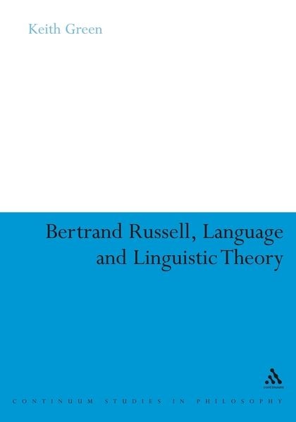 Couverture_Bertrand Russell, Language and Linguistic Theory