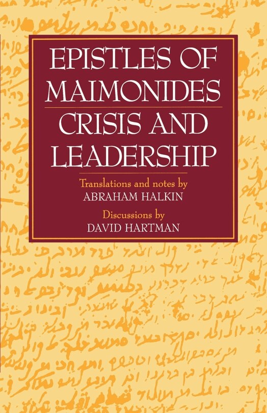 Front cover_Epistles of Maimonides