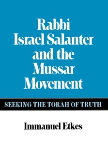Front cover_Rabbi Israel Salanter and the Mussar Movement