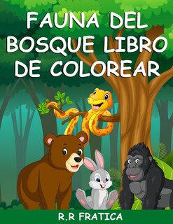 Couverture_Fauna del bosque libro de colorear
