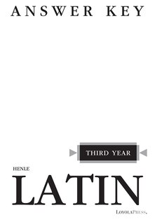 Front cover_Henle Latin Third Year Answer Key