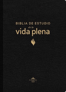 Front cover_RVR60, Biblia de estudio de la vida plena, Edición clásica, Piel fabricada, Negro, con Índice, Palabras de Jesús en rojo, Comfort Print