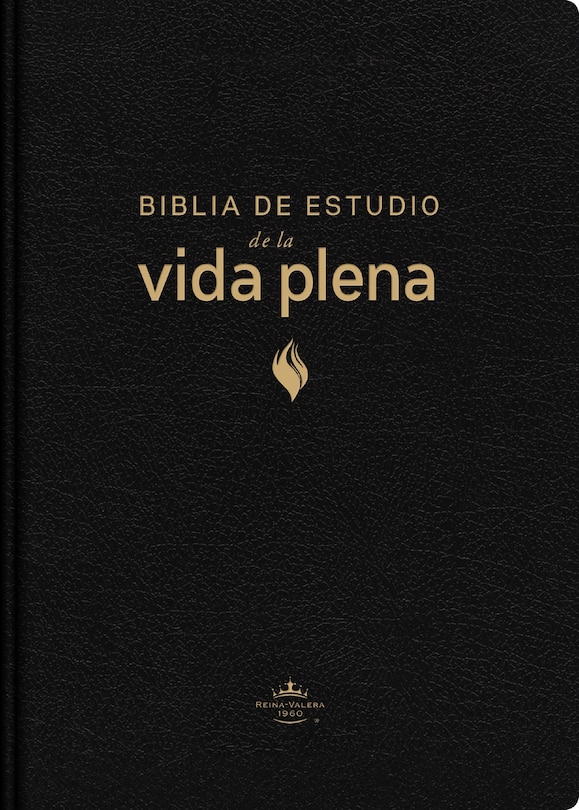 Front cover_RVR60, Biblia de estudio de la vida plena, Edición clásica, Piel fabricada, Negro, con Índice, Palabras de Jesús en rojo, Comfort Print