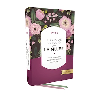 Couverture_RVR60 Biblia de estudio para la mujer, Tapa dura, Interior a color, Comfort Print