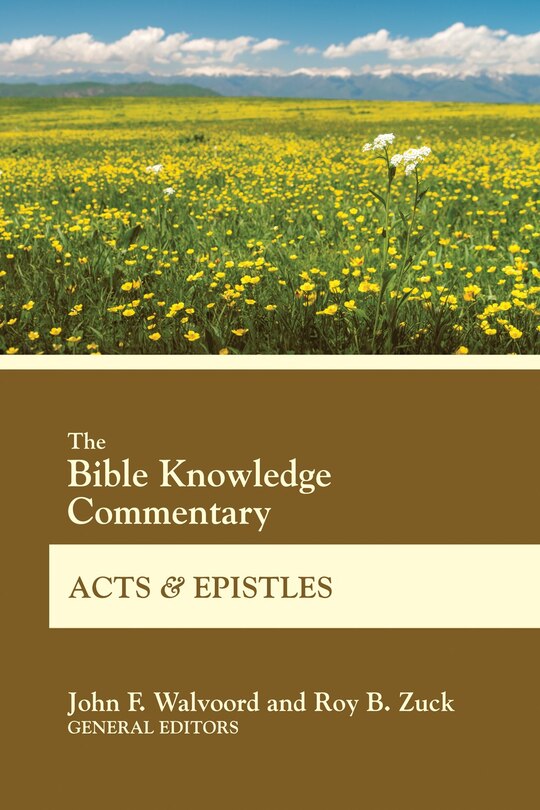 Couverture_The Bible Knowledge Commentary Acts and Epistles