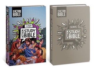 Couverture_The NIV Action Study Bible, Leathersoft, Gray, Full Color
