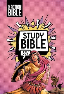 Couverture_The Action Bible Study Bible ESV, Leathersoft, Pink, Full Color