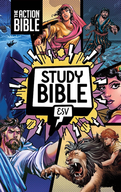 Front cover_The Action Bible Study Bible ESV, Hardcover, Full Color