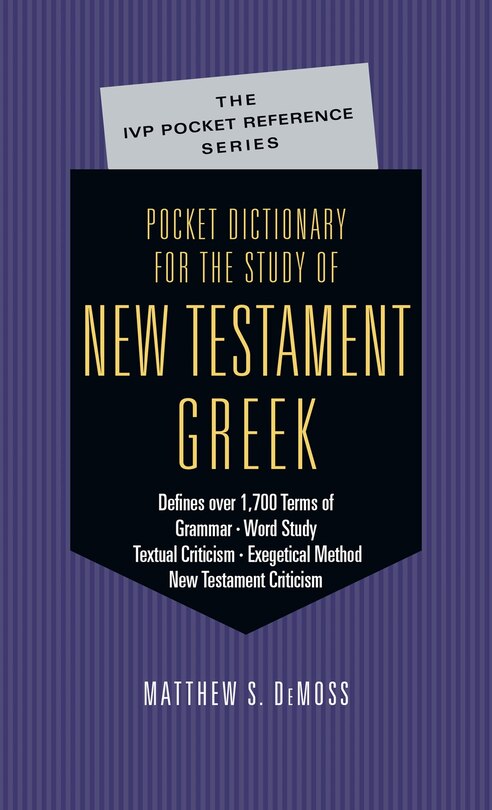 Front cover_Pocket Dictionary for the Study of New Testament Greek
