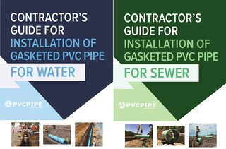 Front cover_Contractor’s Guide for Installation of Gasketed PVC Pipe for Water / for Sewer