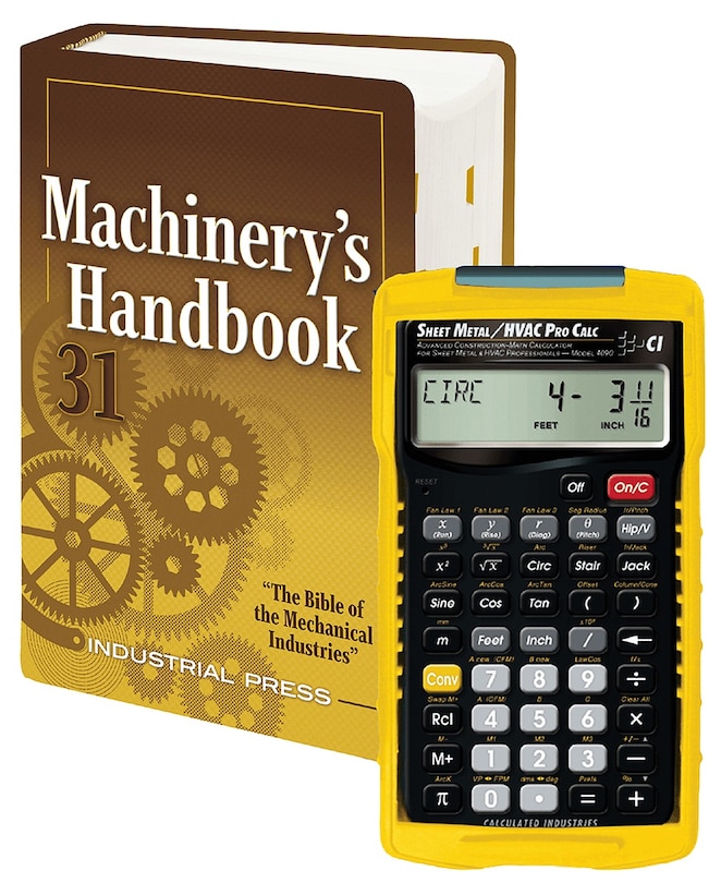 Front cover_Machinery's Handbook 31st Edition + 4090 Sheet Metal / Hvac Pro Calc Calculator (set): Toolbox