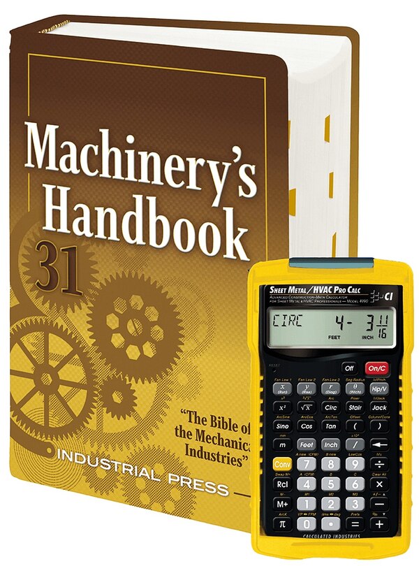 Front cover_Machinery's Handbook 31st Edition + 4090 Sheet Metal / Hvac Pro Calc Calculator (set): Large Print