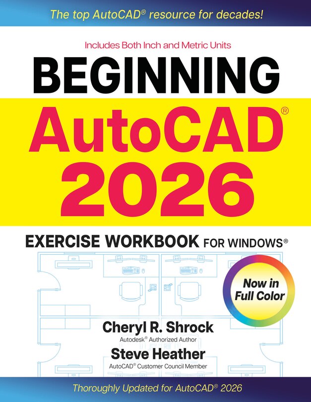 Front cover_Beginning AutoCAD 2026 Exercise Workbook