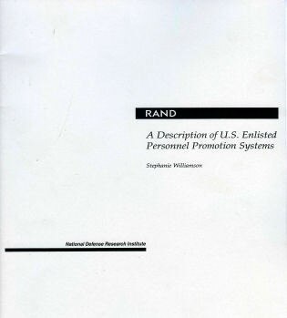 Front cover_A Description of U.S. Enlisted Personnel Promotion Systems