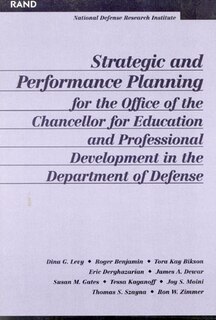 Front cover_Strategic and Performance Planning for the Office of the Chancellor for Educational and Professional Development