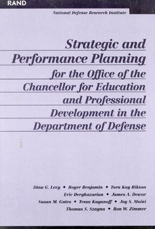 Front cover_Strategic and Performance Planning for the Office of the Chancellor for Educational and Professional Development