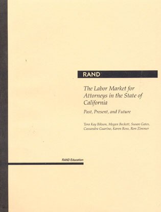 Couverture_The Labor Market for Attorneys in the State of California