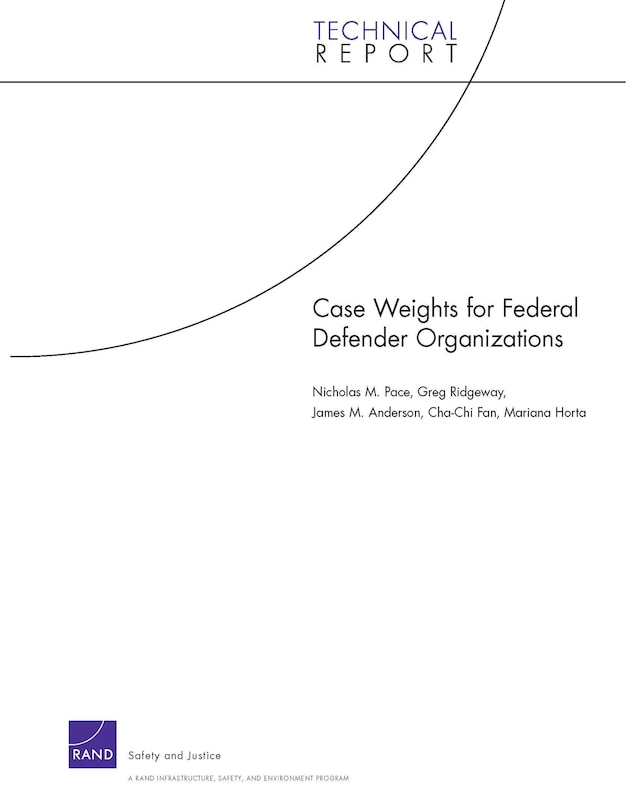 Front cover_Case Weights for Federal Defender Organizations