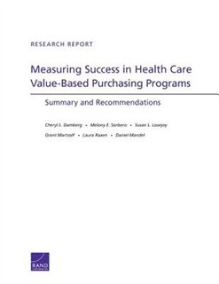 Couverture_Measuring Success In Health Care Value-based Purchasing Programs