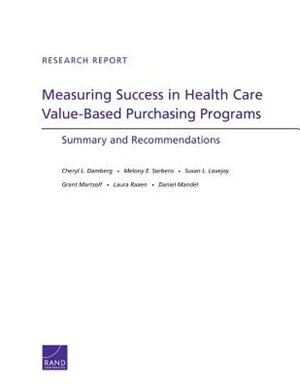 Couverture_Measuring Success In Health Care Value-based Purchasing Programs