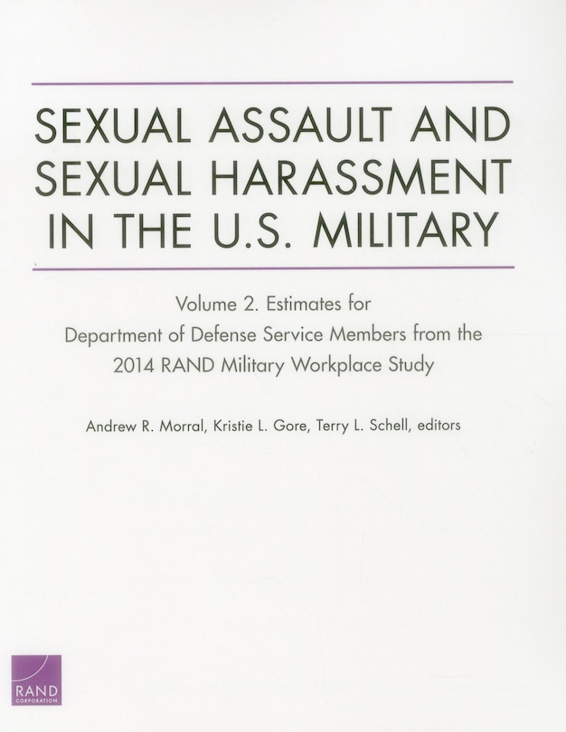 Couverture_Sexual Assault And Sexual Harassment In The U.s. Military