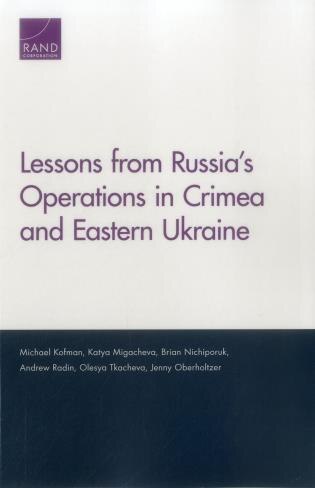 Front cover_Lessons From Russia's Operations In Crimea And Eastern Ukraine
