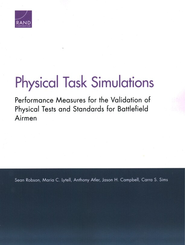 Front cover_Physical Task Simulations