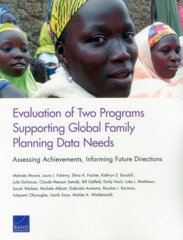 Front cover_Evaluation Of Two Programs Supporting Global Family Planning Data Needs