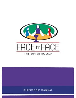 Front cover_Face to Face Director's Manual