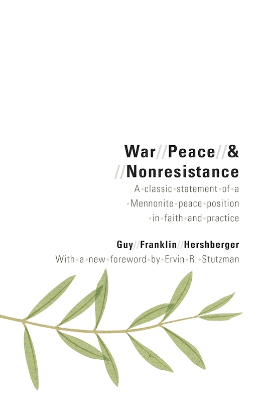 Front cover_War, Peace, and Nonresistance
