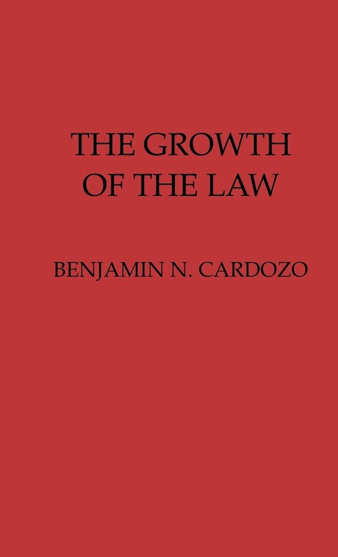 Front cover_The Growth of the Law.