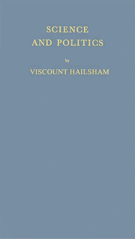 Front cover_Science And Politics