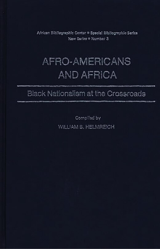 Front cover_Afro-Americans and Africa
