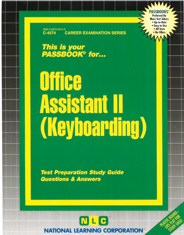 Front cover_Office Assistant II (Keyboarding)