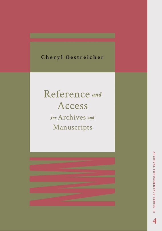 Couverture_Reference and Access for Archives and Manuscripts