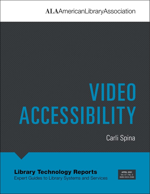 Front cover_Video Accessibility