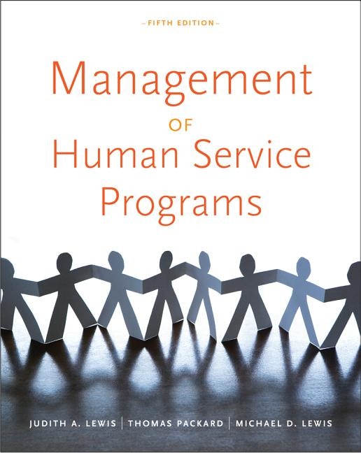 Front cover_Management Of Human Service Programs