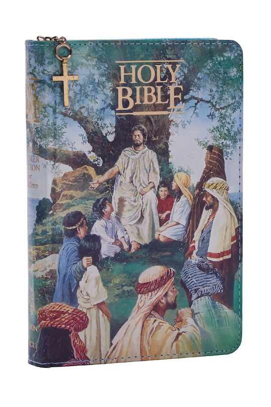 Front cover_KJV Classic Children's Bible, Seaside Edition, Full-color Illustrations with Zipper (Hardcover)