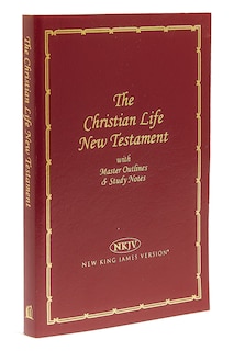 Couverture_Nkjv, Christian Life New Testament, Leathersoft, Burgundy