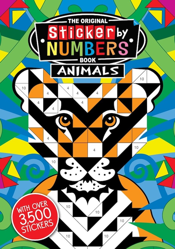 Front cover_The Original Sticker By Numbers Book: Animals