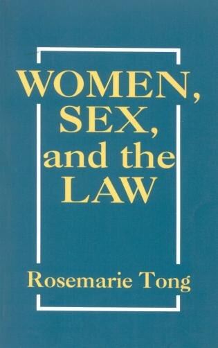 Front cover_Women, Sex, And The Law