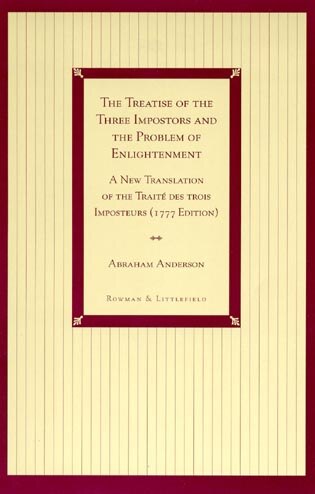 Couverture_The Treatise of the Three Impostors and the Problem of Enlightenment