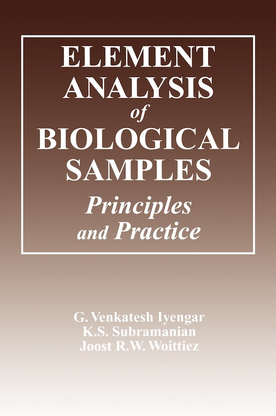 Front cover_Element Analysis of Biological Samples