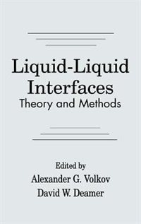 Couverture_Liquid-liquid Interfacestheory And Methods
