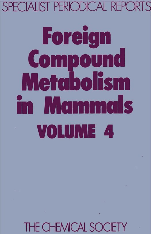 Front cover_Foreign Compound Metabolism In Mammals