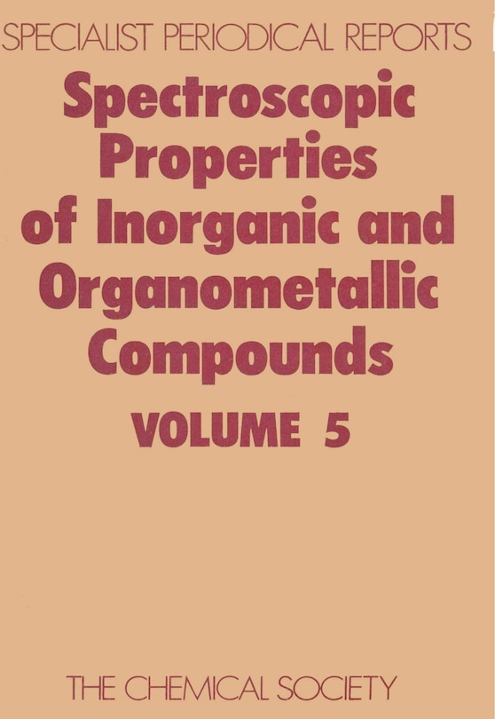Couverture_Spectroscopic Properties Of Inorganic And Organometallic Compounds