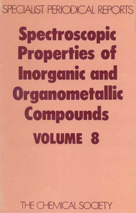 Front cover_Spectroscopic Properties Of Inorganic And Organometallic Compounds
