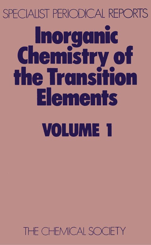 Front cover_Inorganic Chemistry Of The Transition Elements