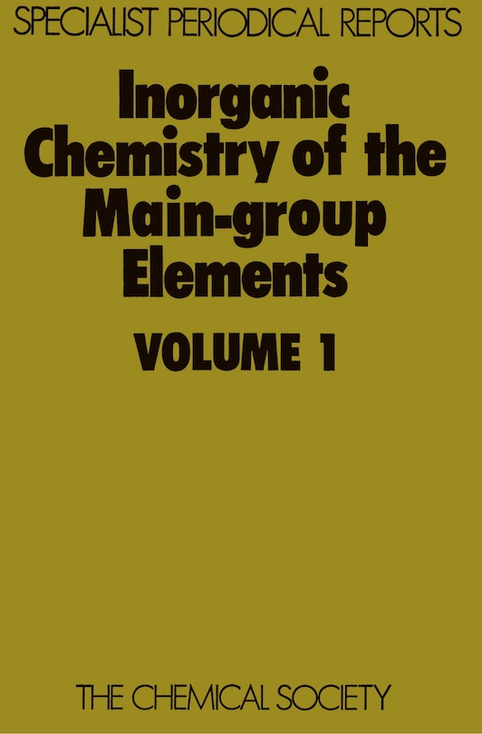 Front cover_Inorganic Chemistry Of The Main-group Elements