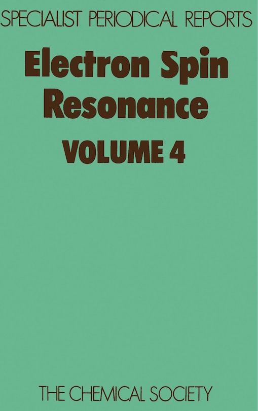 Couverture_Electron Spin Resonance